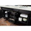 James Martin Vanities Brookfield 72in Double Vanity, Antique Black w/ 3 CM Eternal Jasmine Pearl Quartz Top 147-114-5731-3EJP